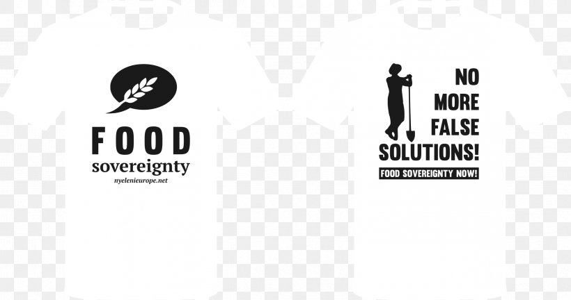 Nyéléni T-shirt Logo Promotion Brand, PNG, 2396x1264px, Tshirt, Bag, Black And White, Brand, Food Download Free