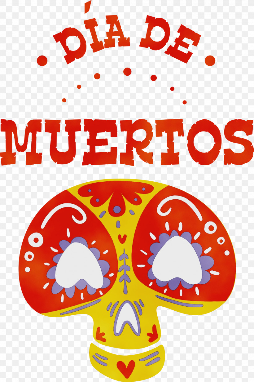 Watercolor Painting Drawing Painting Yellow Logo, PNG, 1995x2999px, Day Of The Dead, D%c3%ada De Muertos, Drawing, Logo, Paint Download Free