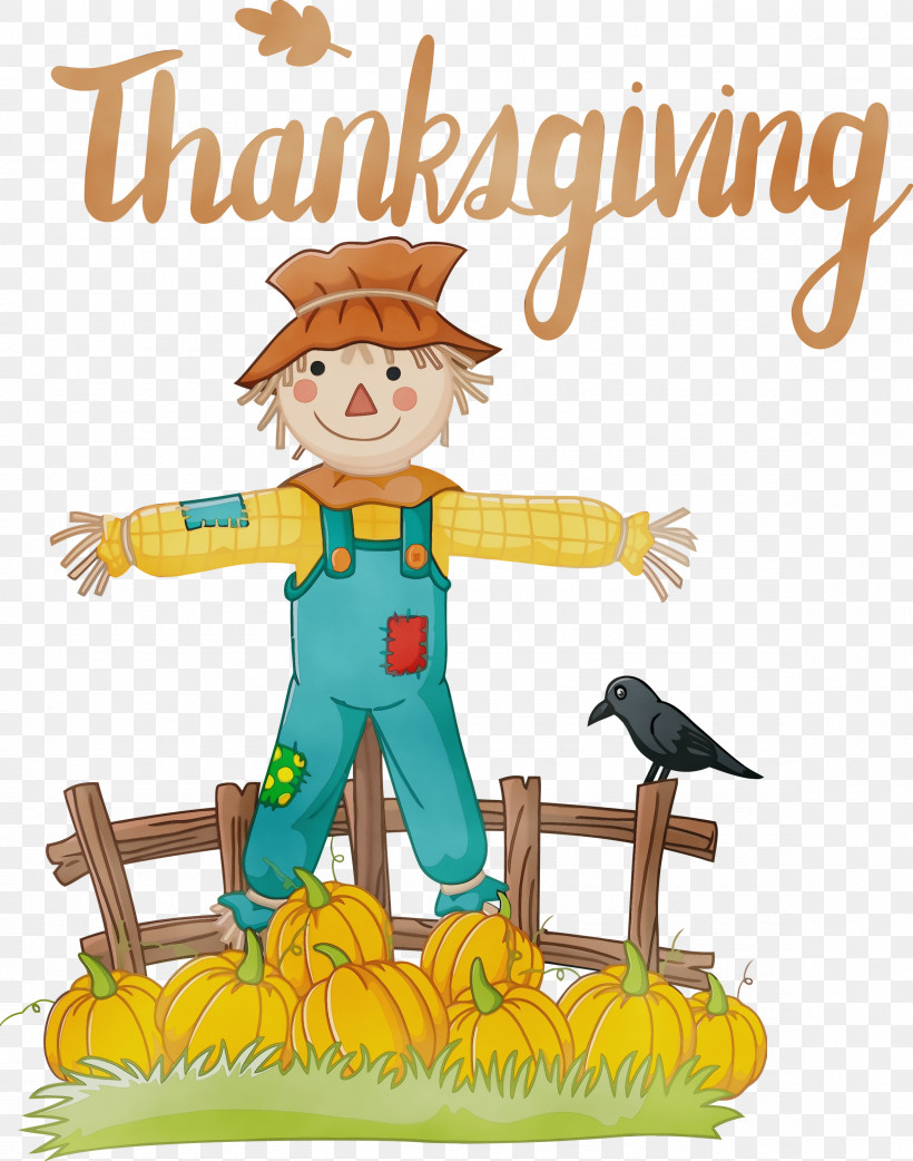 Cartoon Scarecrow Drawing Poster Royalty-free, PNG, 2360x3000px, Thanksgiving, Cartoon, Drawing, Humour, Paint Download Free