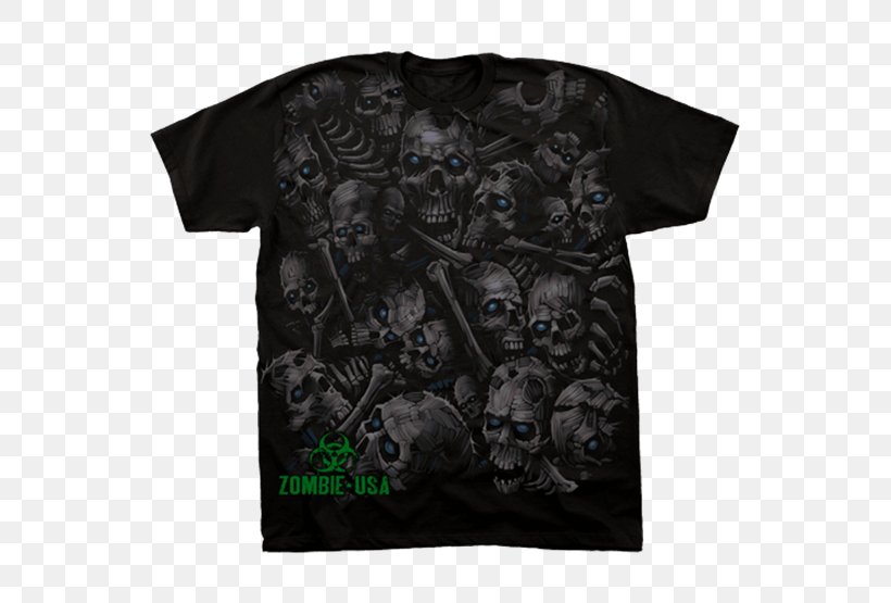 Printed T-shirt Hoodie Skull Sleeve, PNG, 555x555px, Watercolor, Cartoon, Flower, Frame, Heart Download Free