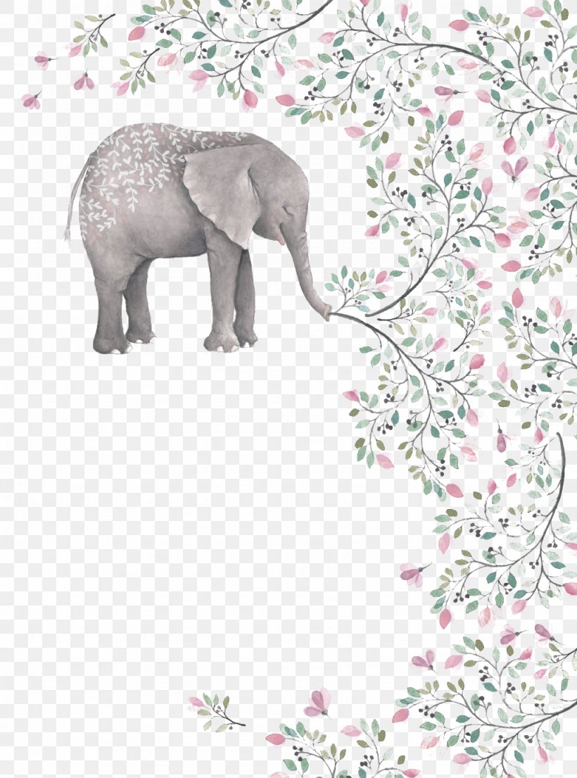 Watercolor Painting Watercolor: Flowers Illustration, PNG, 1024x1380px, Watercolor Painting, African Elephant, Art, Color, Creative Market Download Free