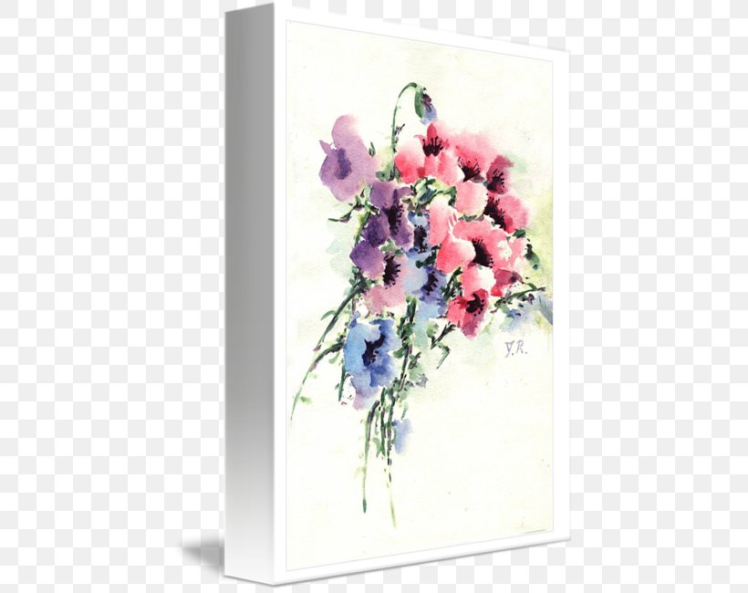 Floral Design Watercolor Painting Cut Flowers, PNG, 440x650px, Floral Design, Artificial Flower, Blossom, Creative Work, Cut Flowers Download Free