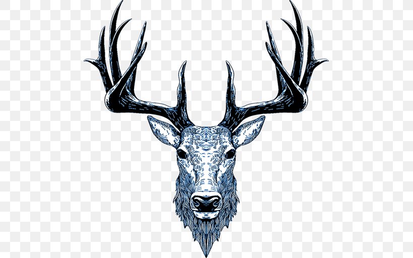 Red Deer Elk, PNG, 512x512px, Deer, Antler, Art, Drawing, Elk Download Free