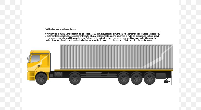 Semi-trailer Truck Flatbed Truck Clip Art, PNG, 640x452px, Semitrailer Truck, Brand, Car, Caravan, Cargo Download Free