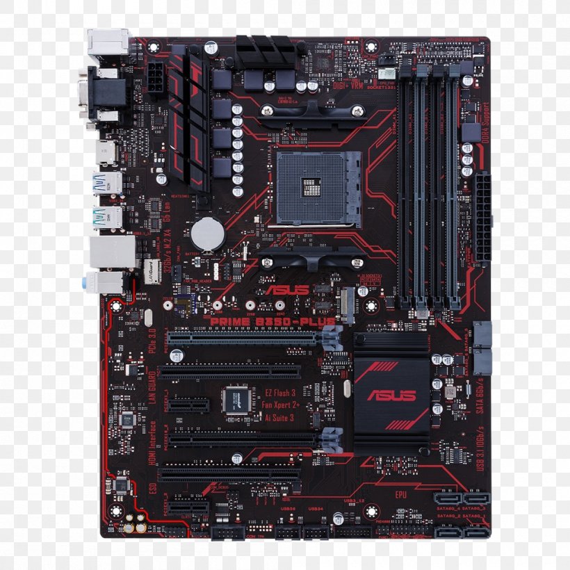 Socket AM4 Motherboard ATX ASUS Ryzen, PNG, 1000x1000px, Socket Am4, Advanced Micro Devices, Asus, Atx, Computer Accessory Download Free