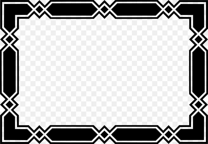 Black And White Clip Art, PNG, 1969x1364px, Picture Frames, Area, Black, Black And White, Board Game Download Free