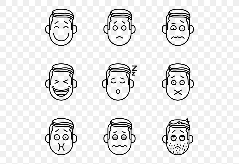 Emoticon Film Cinema, PNG, 600x564px, Emoticon, Area, Black And White, Cartoon, Character Download Free