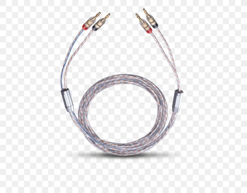 Electrical Cable Speaker Wire Oehlbach 2m Twin Mix Two Banana Loudspeaker TERRATEC IRadio 300 Network Audio Player, PNG, 640x640px, Electrical Cable, Cable, Electrical Conductor, Electrical Connector, Electrical Wires Cable Download Free
