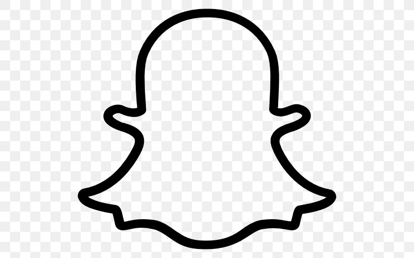 Snapchat Social Media Snap Inc., PNG, 512x512px, Snapchat, Black And White, Line Art, Logo, Snap Inc Download Free