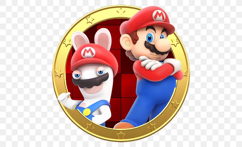 Mario + Rabbids Kingdom Battle Mario & Luigi: Superstar Saga Mario Bros., PNG, 500x500px, Mariorabbids Kingdom Battle, Christmas Ornament, Luigi, Mario, Mario Bros Download Free