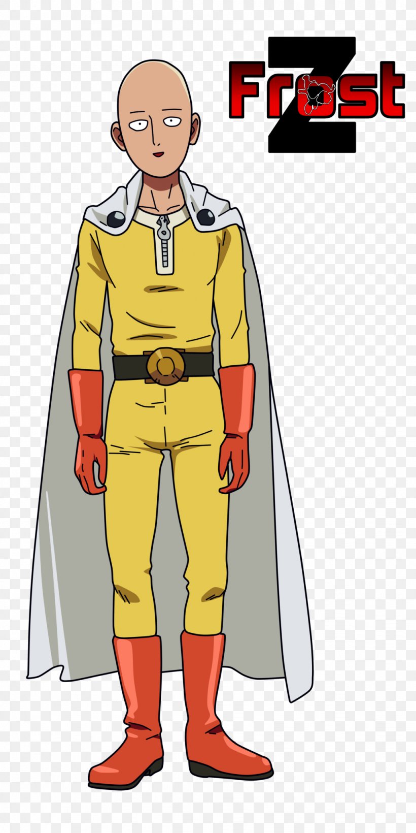 One Punch Man Cosplay Costume Saitama Clothing, PNG, 1024x2048px, Watercolor, Cartoon, Flower, Frame, Heart Download Free