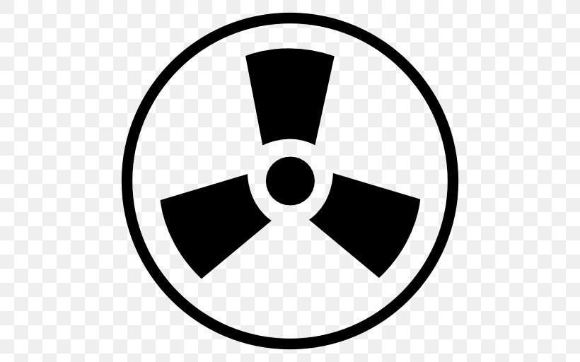 Symbol Radioactive Decay, PNG, 512x512px, Symbol, Area, Black And White, Cdr, Logo Download Free