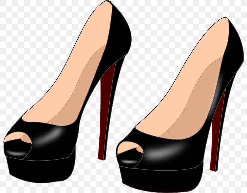High-heeled Footwear Shoe Stiletto Heel Clip Art, PNG, 800x640px, Highheeled Footwear, Basic Pump, Fashion, Footwear, Heel Download Free
