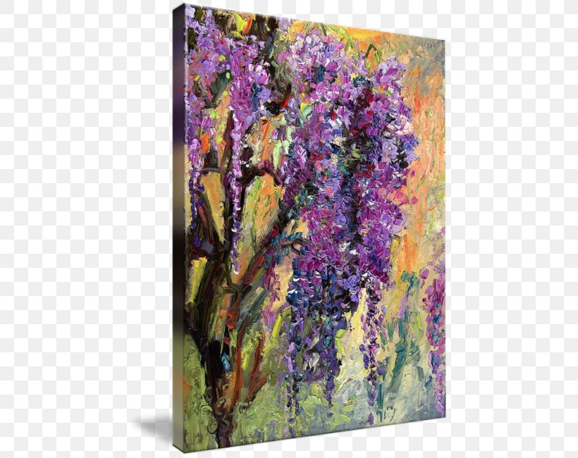 Acrylic Paint Oil Painting Wisteria Watercolor Painting, PNG, 456x650px, Acrylic Paint, Abstract Art, Art, Canvas, Drawing Download Free