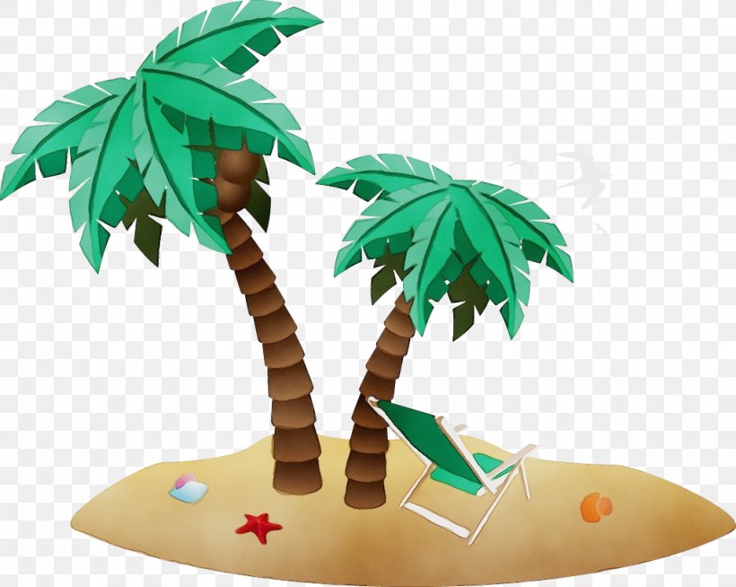 Coconut Tree Drawing, PNG, 1021x815px, Watercolor, Animal Figure, Arecales, Beach, Cartoon Download Free