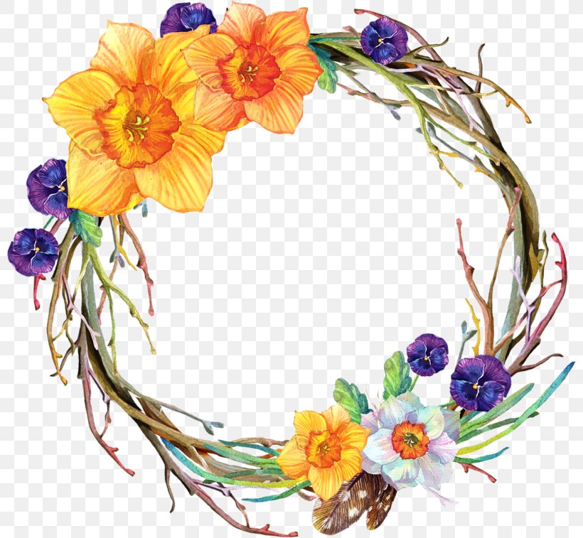 Garland Flower Floral Design Wreath, PNG, 800x757px, Garland, Creativity, Cut Flowers, Decor, Easter Download Free