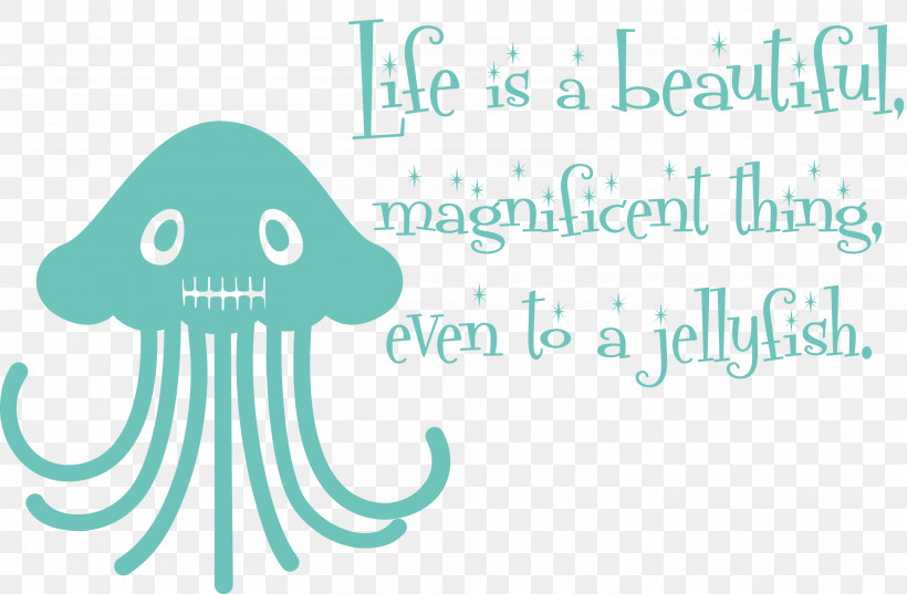 Jellyfish, PNG, 3000x1968px, Jellyfish, Behavior, Cartoon, Happiness, Line Download Free