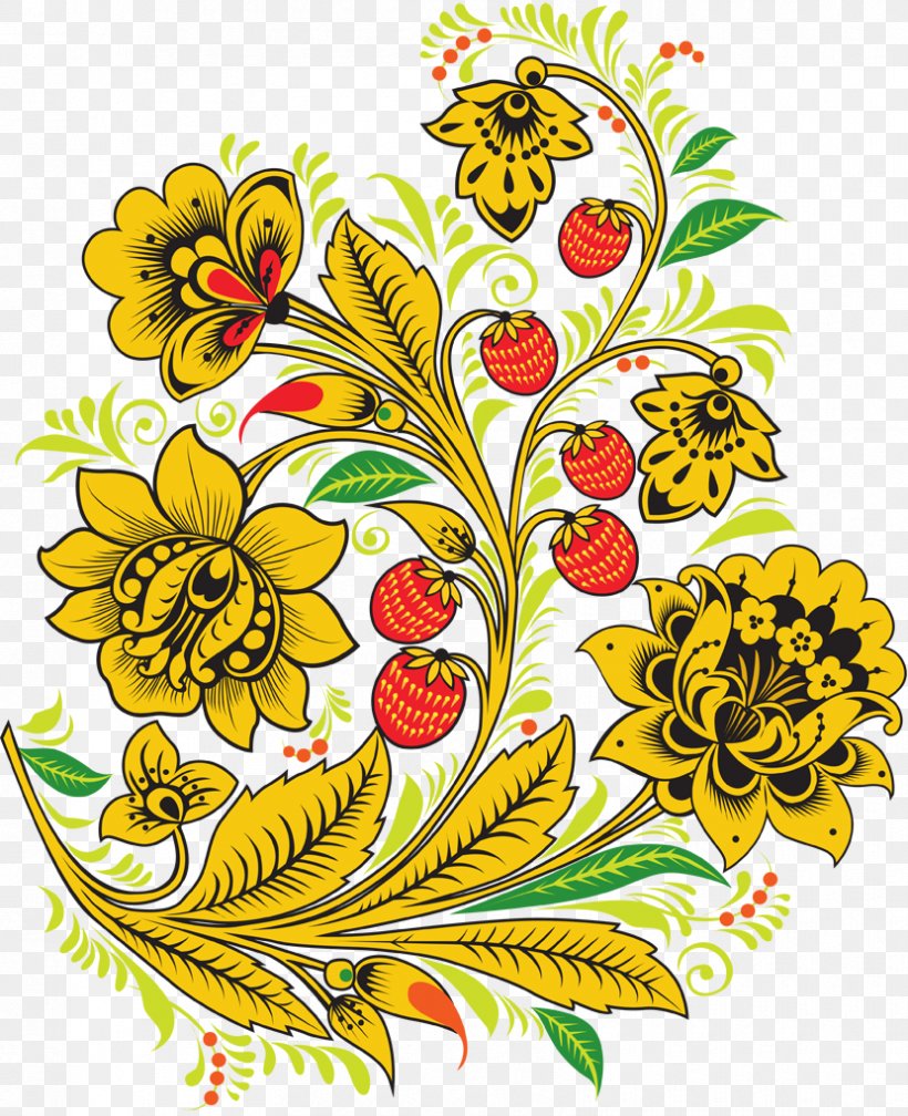 Khokhloma Russia Ornament Royalty-free, PNG, 830x1021px, Khokhloma, Arabesque, Art, Artwork, Chrysanths Download Free