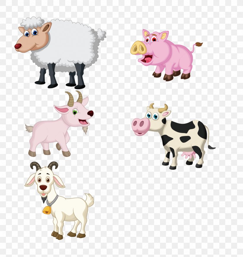Sheep Domestic Pig Cattle Drawing, PNG, 1240x1314px, Sheep, Animation, Carnivoran, Cartoon, Cattle Download Free