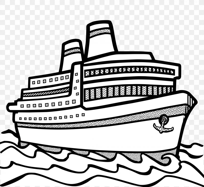 Ship Line Art Clip Art, PNG, 2400x2195px, Ship, Black And White, Boat, Boating, Carnival Cruise Line Download Free