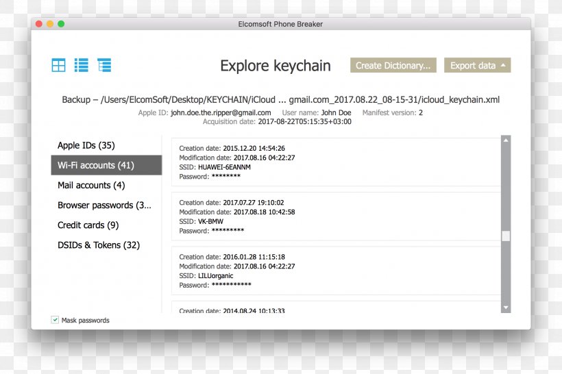 Keychain Access ICloud Password ElcomSoft Apple, PNG, 2024x1350px, Keychain Access, Apple, Area, Backup, Brand Download Free