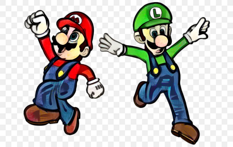 Mario & Luigi: Superstar Saga Super Mario Bros. Mario & Luigi: Dream Team, PNG, 671x519px, Luigi, Animated Cartoon, Bowser, Cartoon, Fictional Character Download Free