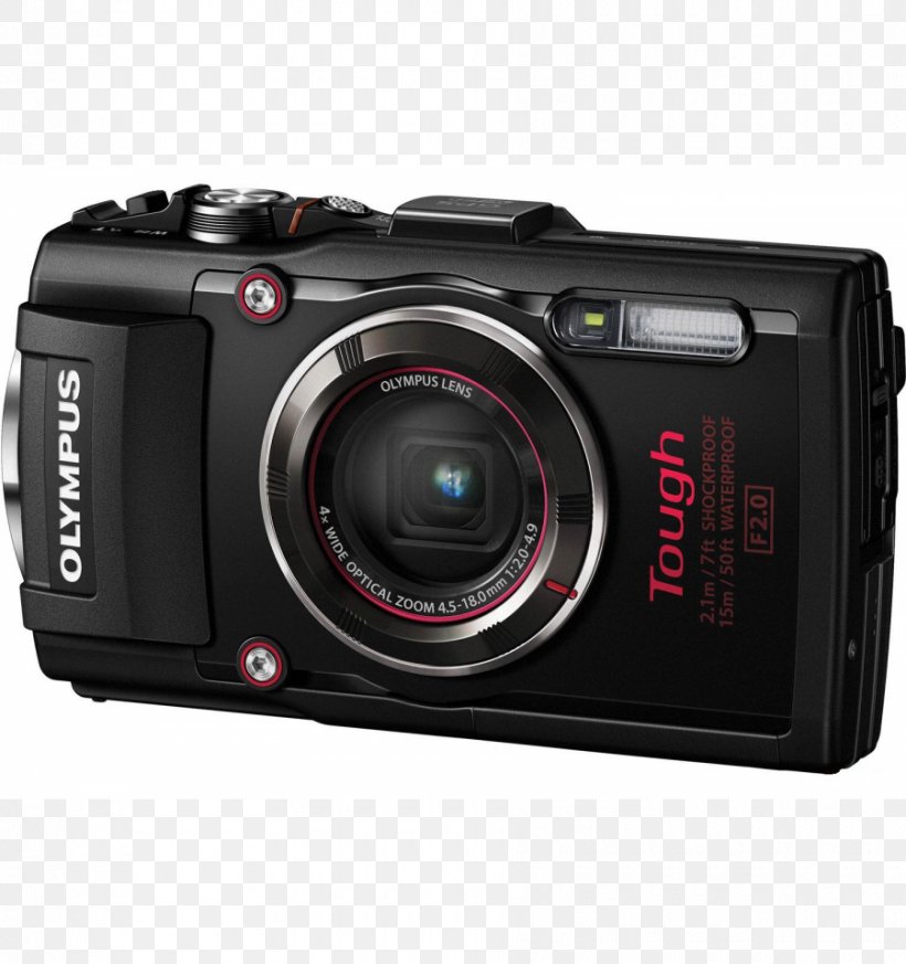 Olympus Tough TG-5 Point-and-shoot Camera Underwater Photography, PNG, 900x959px, Olympus Tough Tg5, Black, Camera, Camera Accessory, Camera Lens Download Free