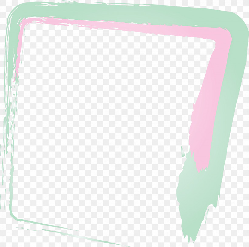 Rectangle, PNG, 3000x2983px, Brush Frame, Frame, Rectangle, Watercolor Frame Download Free