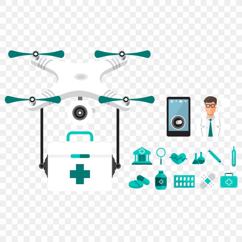 Unmanned Aerial Vehicle Illustration, PNG, 1000x1000px, Unmanned Aerial Vehicle, Area, Brand, Communication, Delivery Drone Download Free