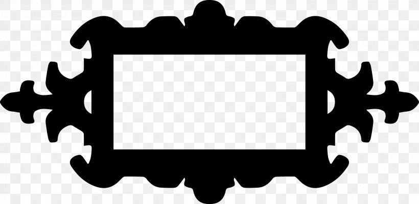 White Rectangle Clip Art, PNG, 2976x1452px, White, Black And White, Rectangle, Silhouette Download Free