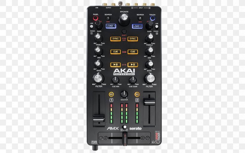 Akai AMX Computer DJ Sound Cards & Audio Adapters Audio Mixers, PNG, 1680x1050px, Akai, Amx Llc, Audio, Audio Equipment, Audio Mixers Download Free