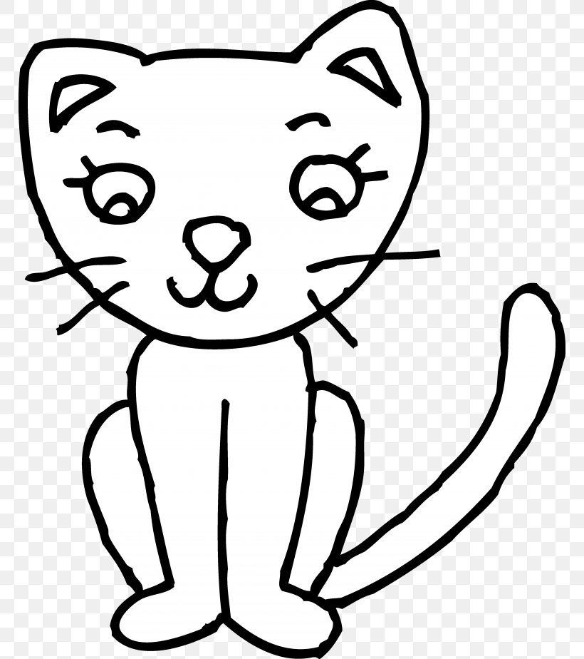 Cat Kitten Drawing Clip Art, PNG, 768x924px, Watercolor, Cartoon, Flower, Frame, Heart Download Free