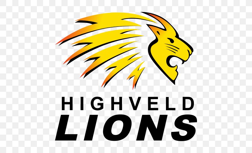 Highveld Lions Champions League Twenty20 South Africa National Cricket Team Pakistan National Cricket Team Cricket World Cup, PNG, 500x500px, Highveld Lions, Area, Artwork, Beak, Brand Download Free