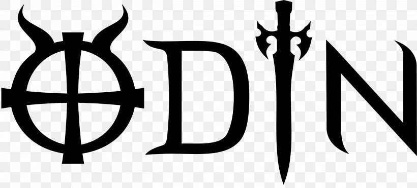 Odin Logo Borr Æsir Font, PNG, 2701x1223px, Odin, Black And White, Borr, Brand, Logo Download Free
