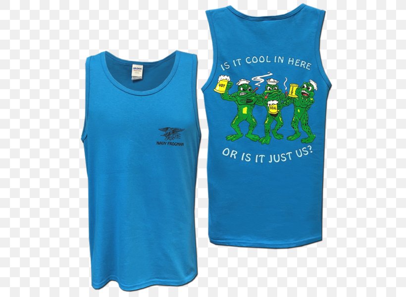 T-shirt Underwater Demolition Team Sleeveless Shirt, PNG, 600x600px, Tshirt, Active Shirt, Active Tank, Aqua, Blue Download Free