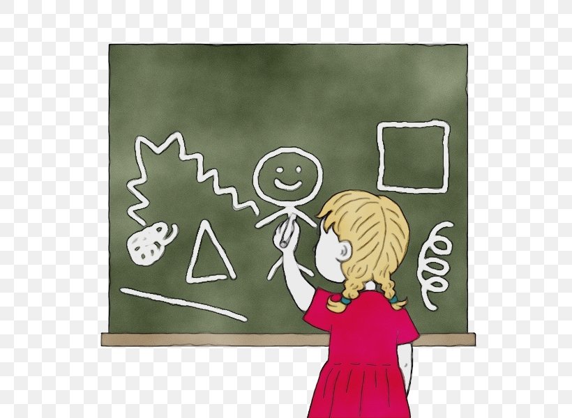 Cartoon Blackboard Interaction Teacher Room, PNG, 600x600px, Watercolor, Blackboard, Cartoon, Gesture, Interaction Download Free