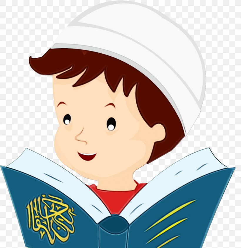 Cartoon Reading Child Smile, PNG, 995x1022px, Watercolor, Cartoon, Child, Paint, Reading Download Free