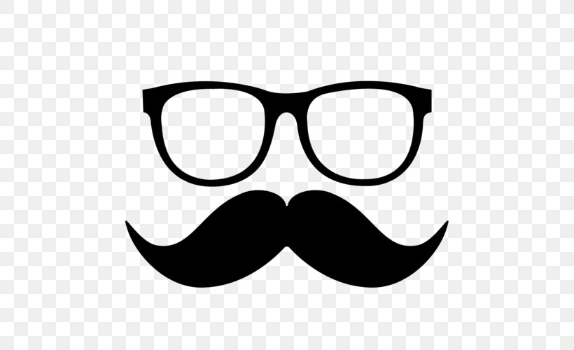 Moustache Beard Clip Art, PNG, 500x500px, Moustache, Beard, Black, Black And White, Eyewear Download Free