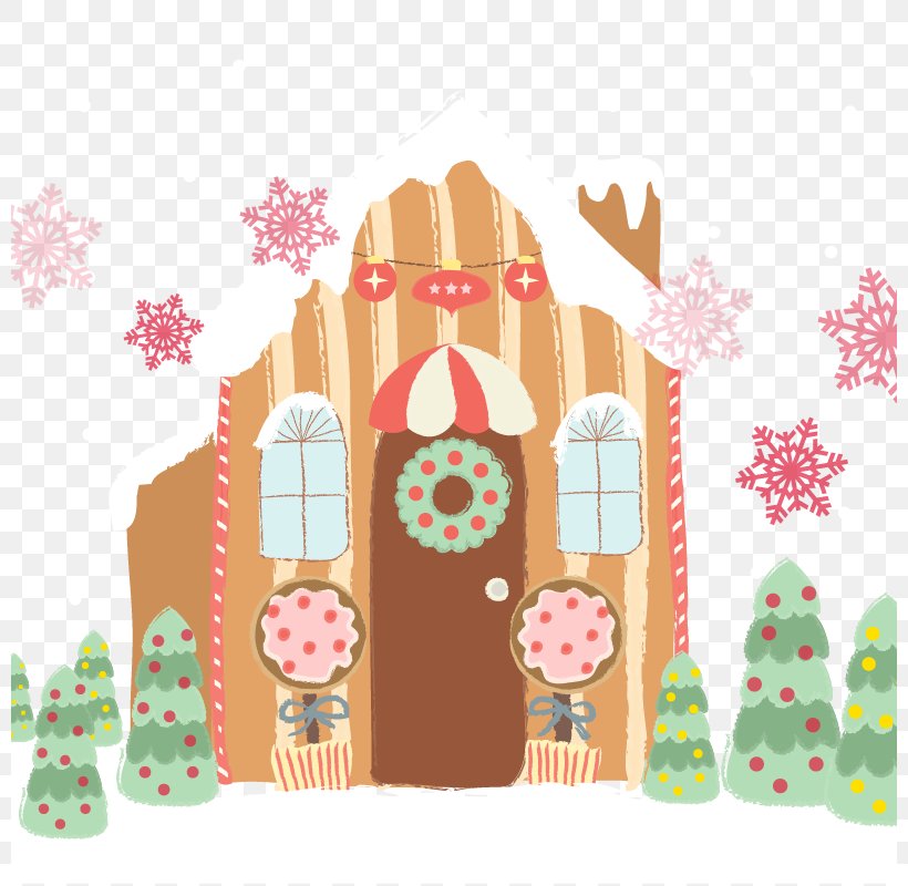 Gingerbread House Christmas Card, PNG, 800x800px, Gingerbread House, Christmas, Christmas Card, Christmas Decoration, Christmas Lights Download Free