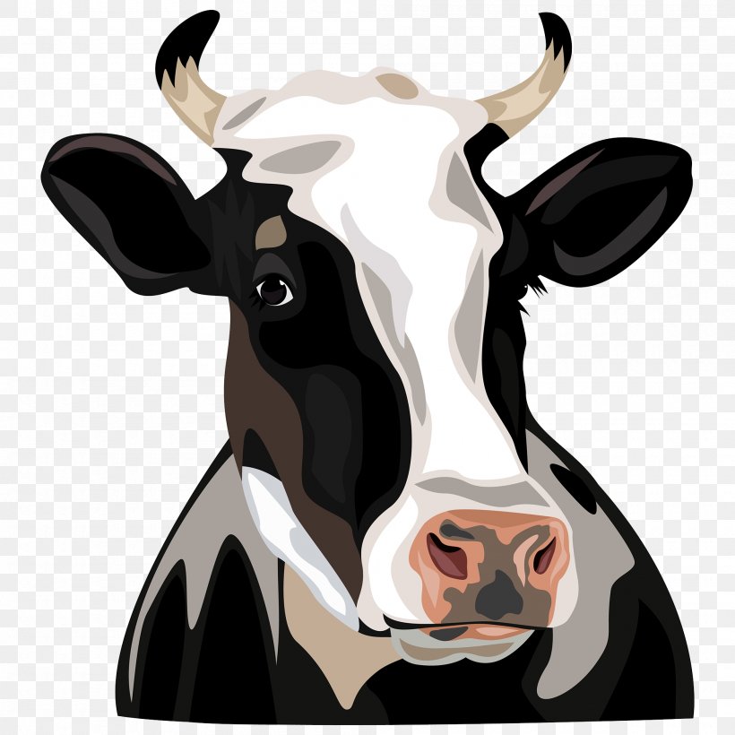 Holstein Friesian Cattle Clip Art, PNG, 2000x2000px, Cattle, Cattle Like Mammal, Dairy Cow, Farm, Giraffe Download Free