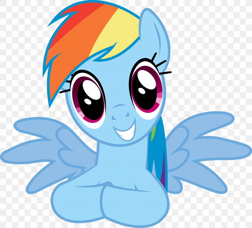 Pony Rainbow Dash Pinkie Pie Applejack, PNG, 8626x7789px, Watercolor, Cartoon, Flower, Frame, Heart Download Free