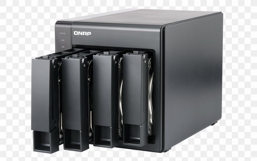QNAP Systems, Inc. Network Storage Systems QNAP TS-451+ Serial ATA Computer Data Storage, PNG, 4500x2813px, Qnap Systems Inc, Audio, Audio Equipment, Computer Data Storage, Computer Speaker Download Free