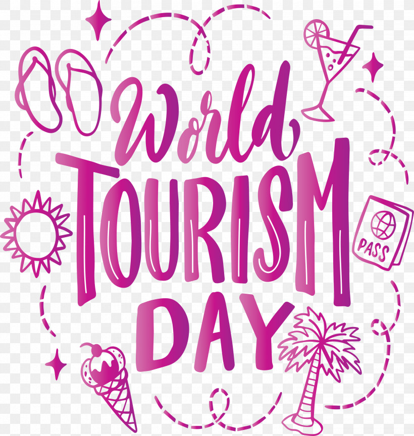 World Tourism Day Travel, PNG, 2844x3000px, World Tourism Day, Area, Calligraphy, Flower, Happiness Download Free