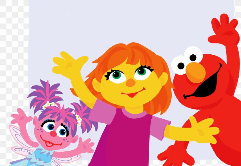 We're Amazing, 1, 2, 3! (Sesame Street) Julia Elmo Abby Cadabby Autism, PNG, 1740x1200px, Watercolor, Cartoon, Flower, Frame, Heart Download Free
