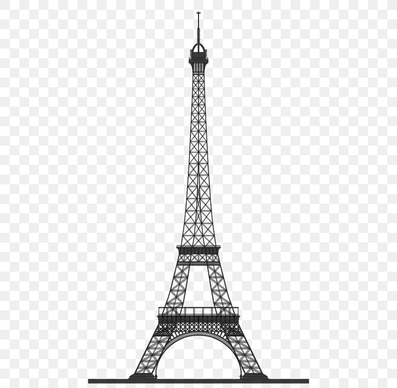 Eiffel Tower Champ De Mars Drum Tower Of Xi'an, PNG, 500x800px, Eiffel Tower, Black And White, Champ De Mars, Diagram, Landmark Download Free