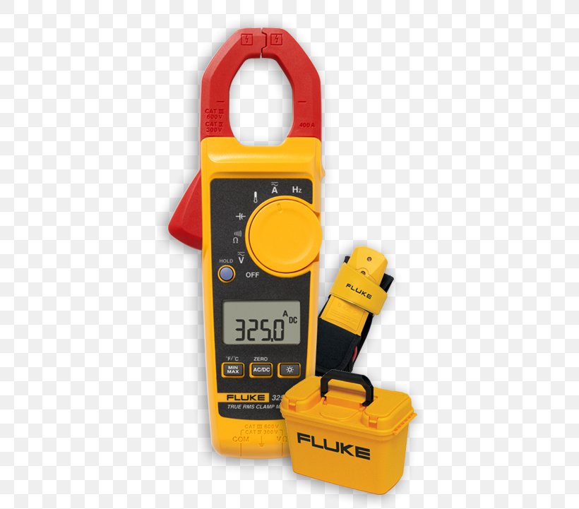 Fluke Corporation Current Clamp Multimeter True RMS Converter Alternating Current, PNG, 376x721px, Fluke Corporation, Alternating Current, Ammeter, Current Clamp, Direct Current Download Free