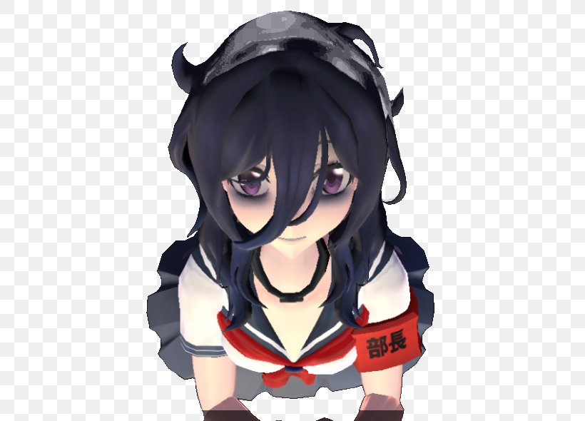 Image Character Black Hair Yandere Fiction, PNG, 796x590px, Watercolor, Cartoon, Flower, Frame, Heart Download Free