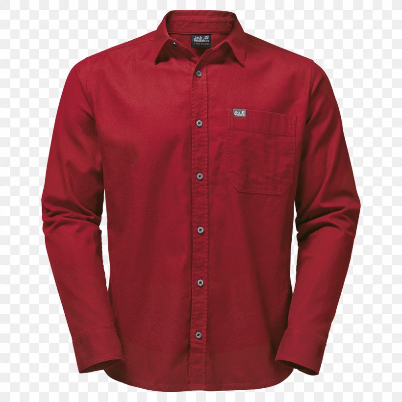 Long-sleeved T-shirt Jack Wolfskin Organic Cotton, PNG, 1024x1024px, Tshirt, Button, Collar, Cotton, Jack Wolfskin Download Free