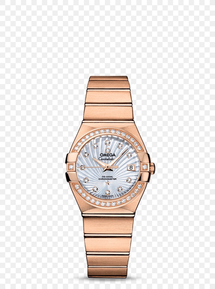 Omega SA Omega Constellation Automatic Watch Coaxial Escapement, PNG, 800x1100px, Omega Sa, Automatic Watch, Beige, Chronometer Watch, Clock Download Free