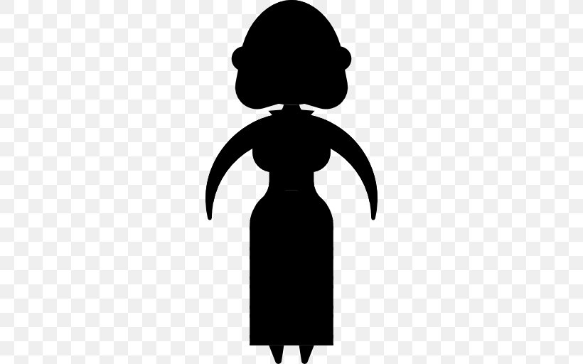 Product Clip Art Character Silhouette Fiction, PNG, 512x512px, Character, Black, Black M, Blackandwhite, Cartoon Download Free